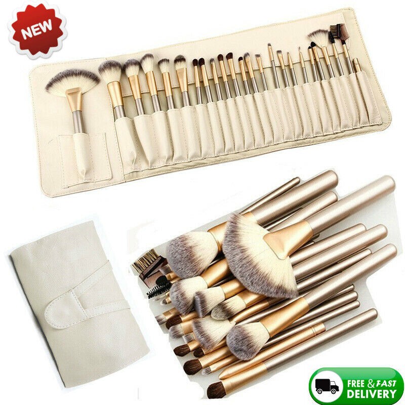 24Pcs Professional Make up Brushes Set Cosmetic Makeup Face Powder With Case