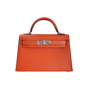HERMES ケリー(その他) ミニ シェーブル キュイーブル シルバー金具 W刻印